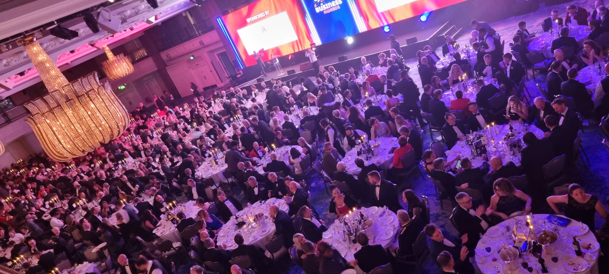 Photo of the awards ceremony at the UK forces in business awards