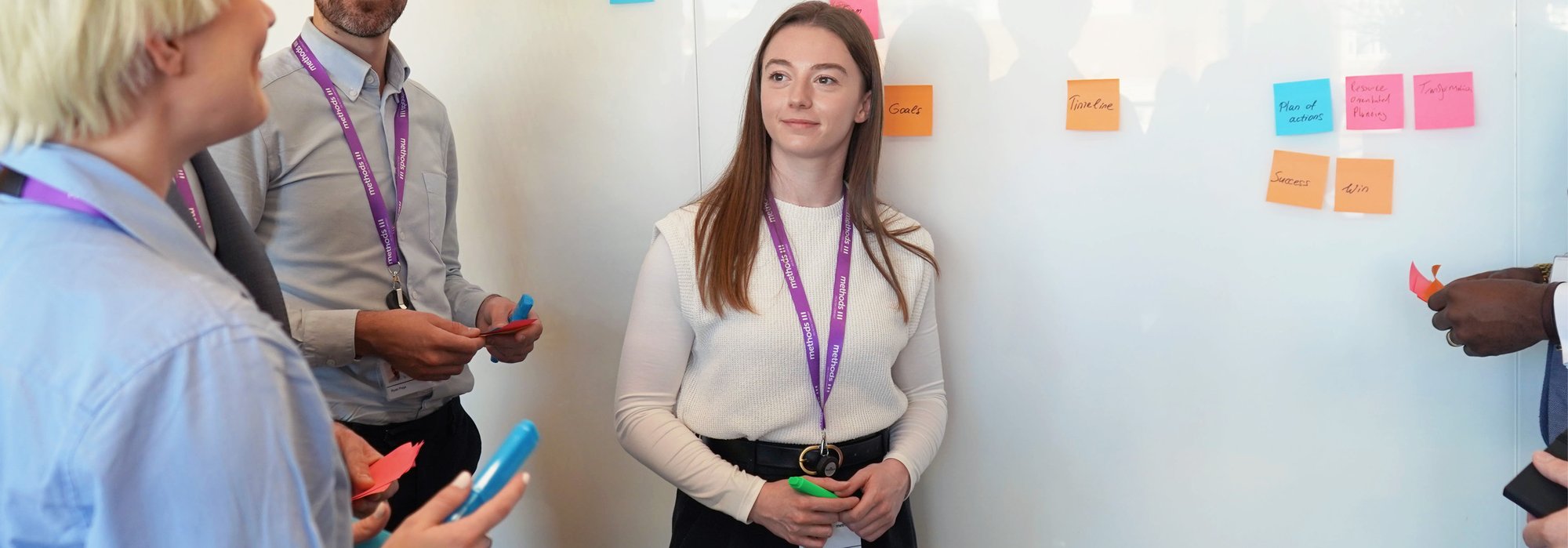 Decorative photo of Methods employees in Methods office