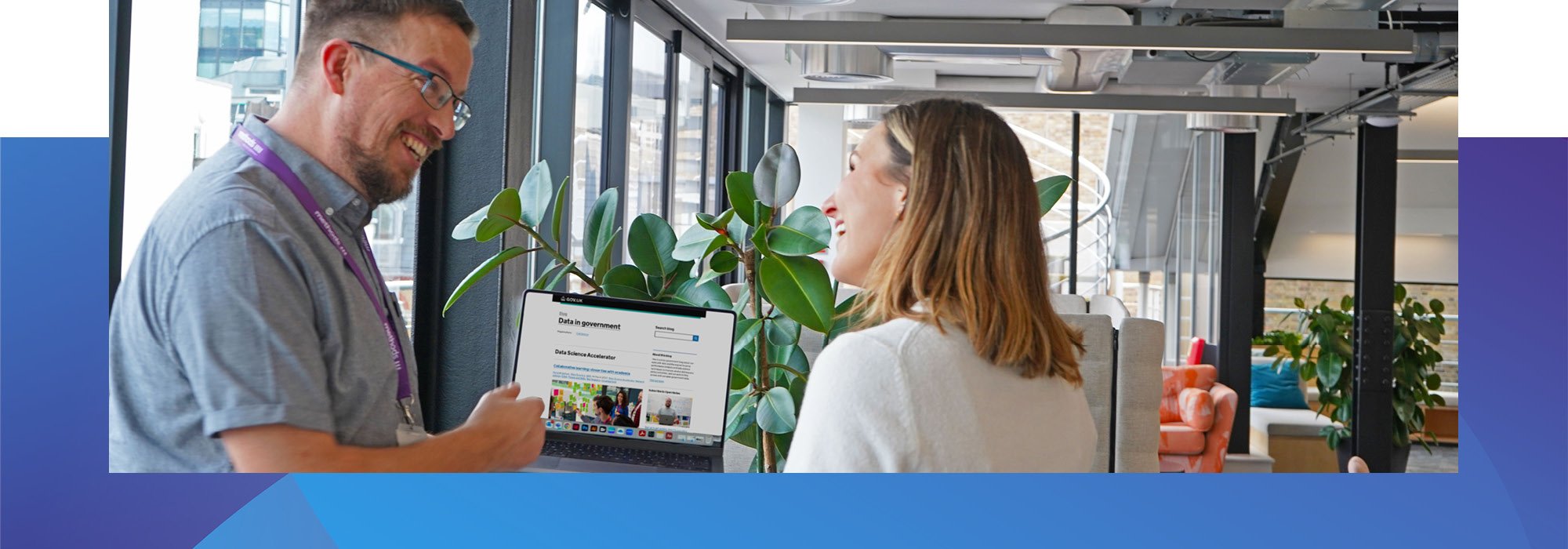 Decorative photo of Methods employees discussing objectives in the Methods office